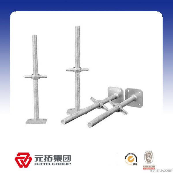 Pre-galvanized/painted steel screw solid/hollow base jack