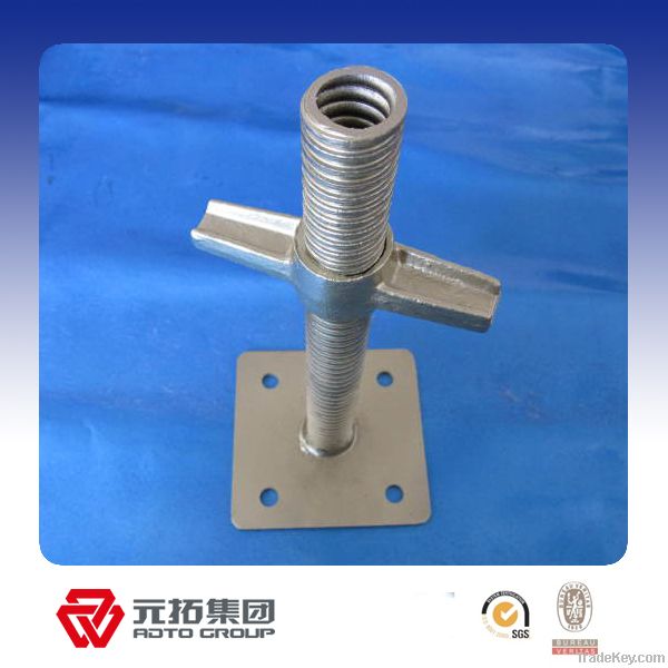 Pre-galvanized/painted steel screw solid/hollow base jack