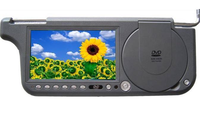 7" Sunvisor DVD with TV/FM/SD