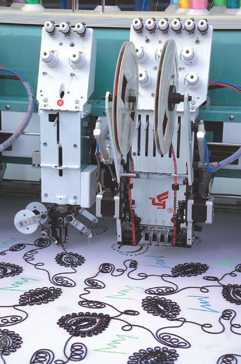 Embroidery Machine (Coiling, Ribbon, Tape, Cords, Beads)