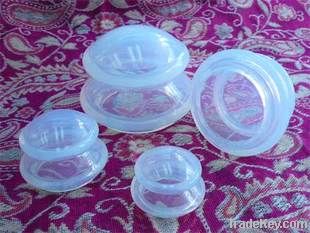 transparent silicone cupping jar