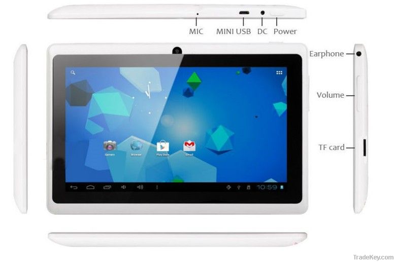 7&quot; tablet pc Q88 single core cheap