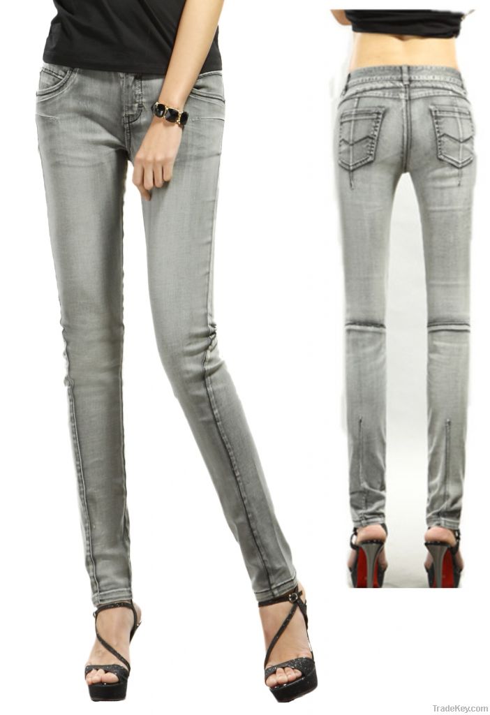 Latest OEM skinny jeans for ladies---jeans factory-lates jeans for lad
