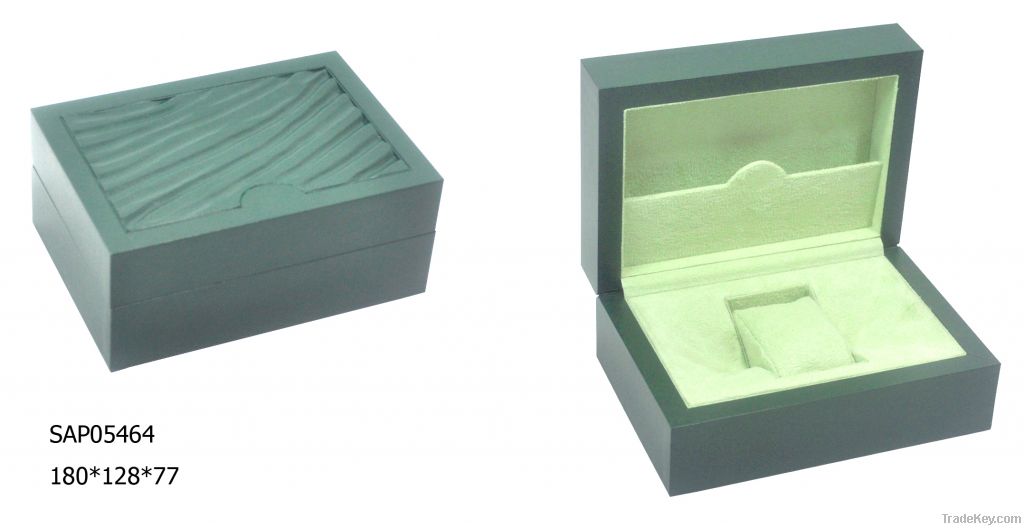 Leatherette paper wooden watch box