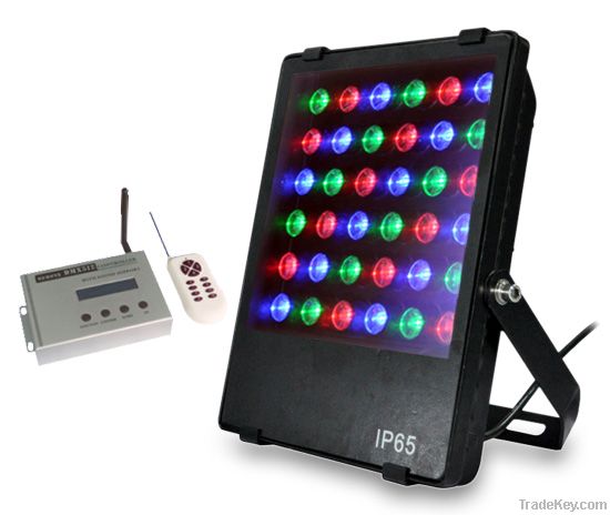 DMX512 LED projector and Floold RGB light with 36W