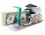 Portable money counter