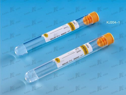 Non vacuum blood collection tube