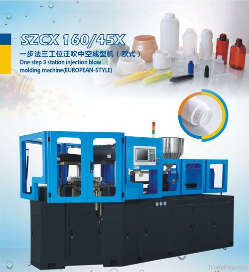 SZCX160/45X one step 3 station injection & blow molding machine