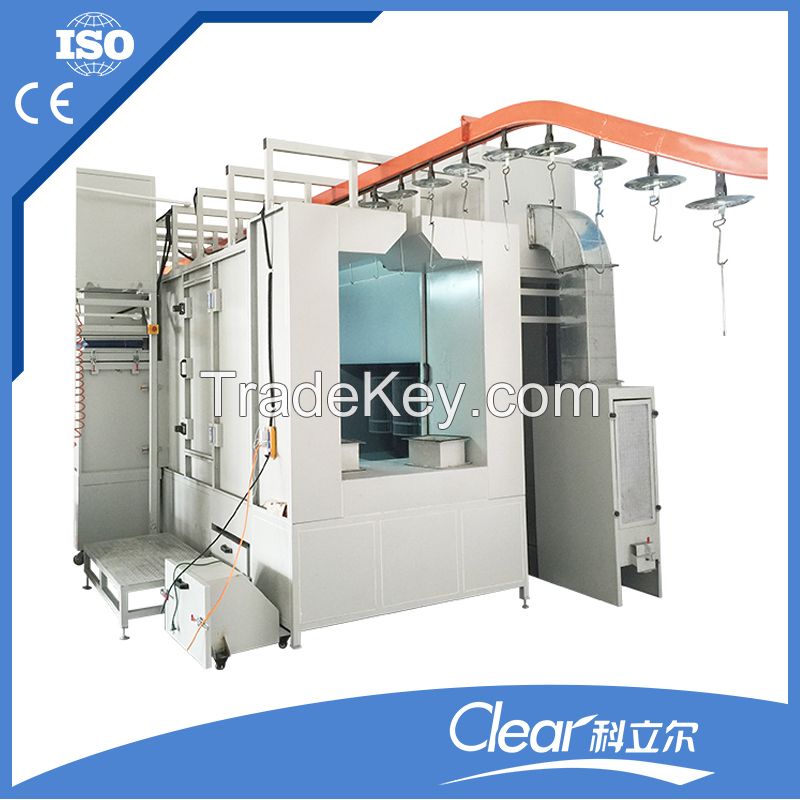 powder coating booth for metall parts
