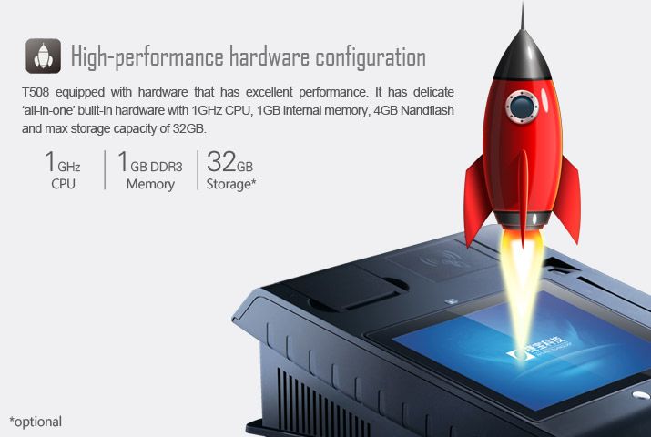 Jepower T508 all in one Android Pos Terminal