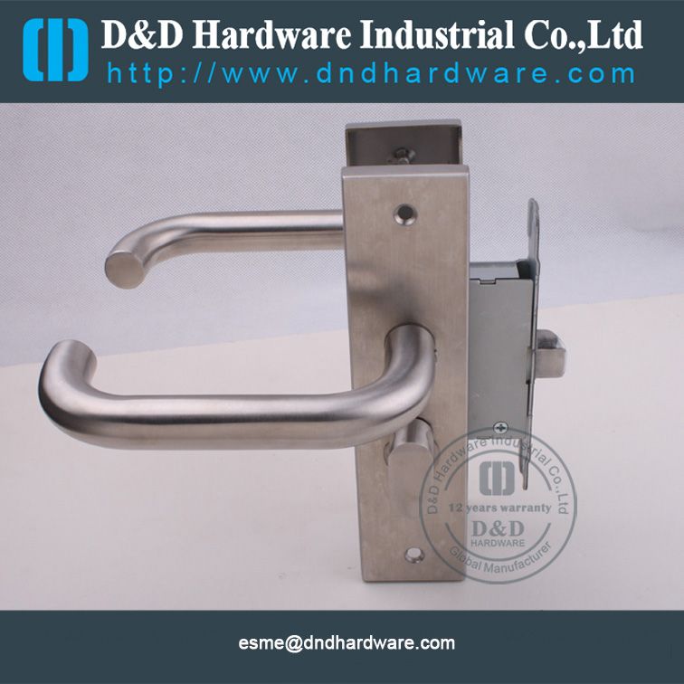 Fire Rated/en 1906 Standard Lever Door Handle With Plate 