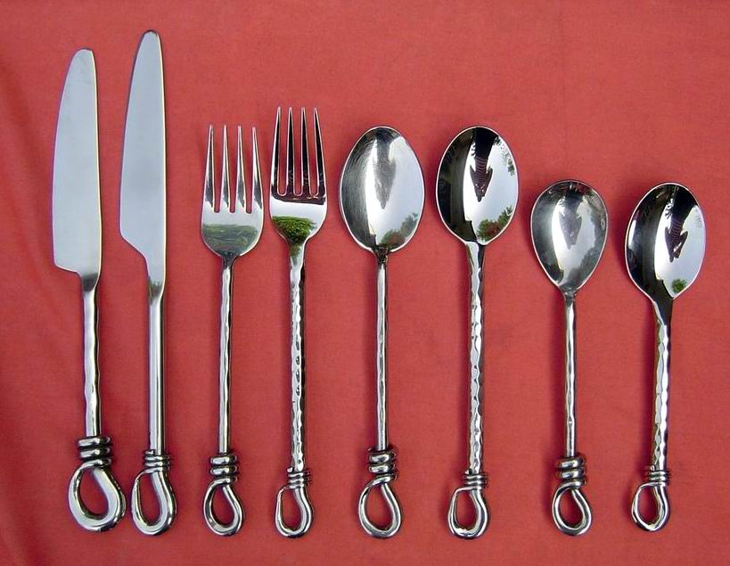 Stainless steel flatware