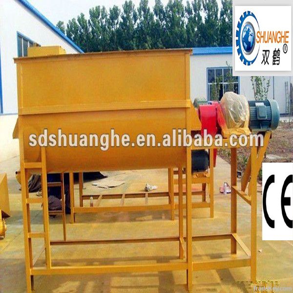 Single-shaft Twin Screw Mixer for feed, corn and grain.