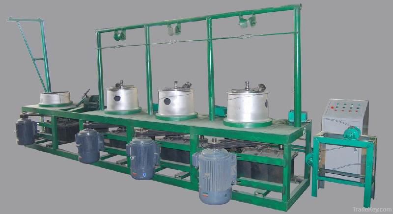 Continuous wire drawing machine