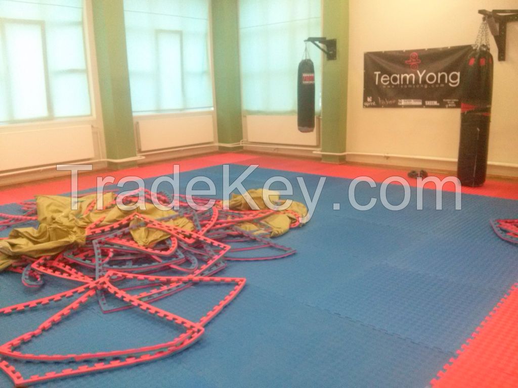 Taekwondo, karate, kickboxing, tricking, martial arts, fitness mats