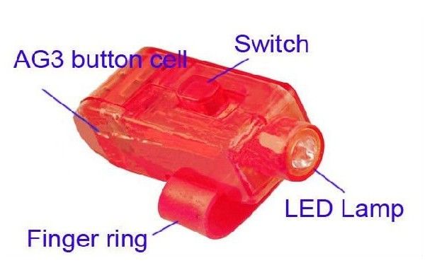 Flashing LED Finger