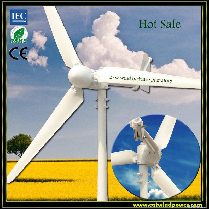 2kw wind turbine generator sales for home use , 220v wind turbine