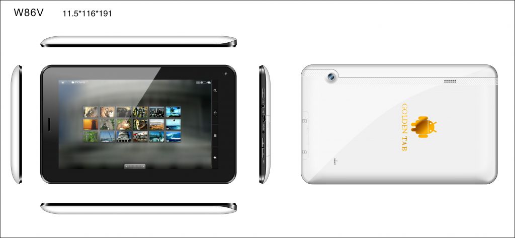 Low Price 7inch Tablet with 3G Phone Call (W86V)