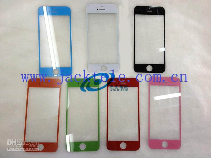 For iPhone 5 color front glass panel replacement