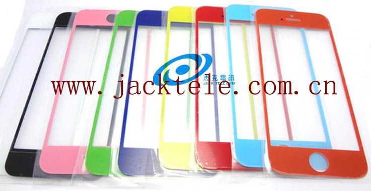 For iPhone 5 color front glass panel replacement