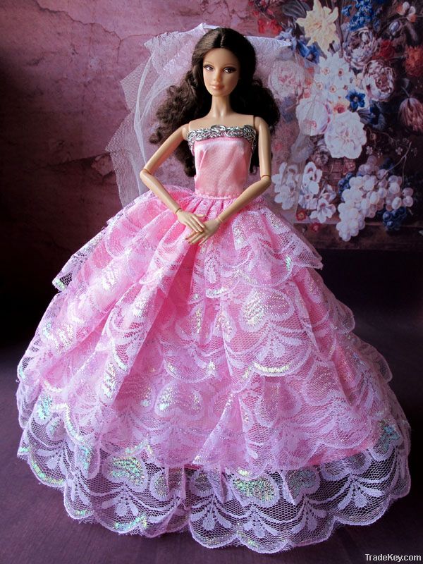 fashion doll toy clothes and bride wedding dress for 11.5&quot;/12&quot; dolls