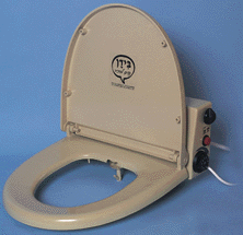 Raised toilet seat