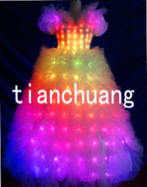 LED Light Princess-Style Wedding Dress