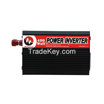 Car and Solar Power Inverter with 400W Rated Power and 50 or 60Hz Output Frequency