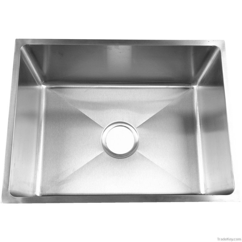 Stainless steel single bowl sink