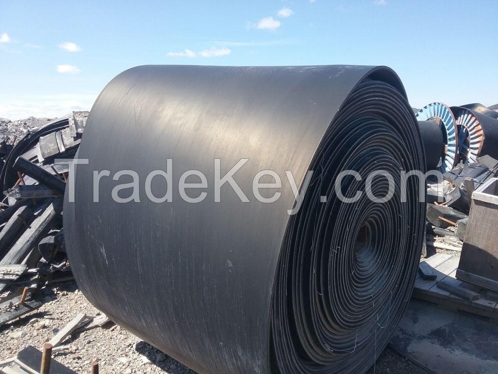 Used rubber conveyor belts