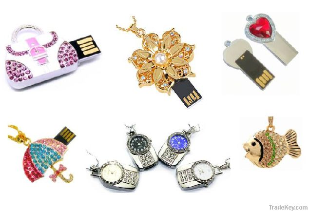 Fashion Jewellery USB, Diamond Necklace USB Disk /Flash/Memory