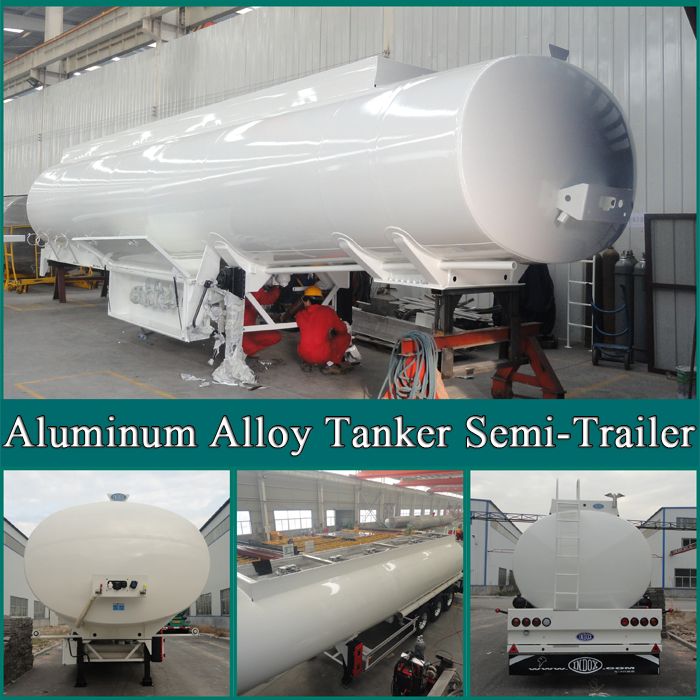 3 axle 50000L aluminum fuel tanker truck with CCC/ISO certificate