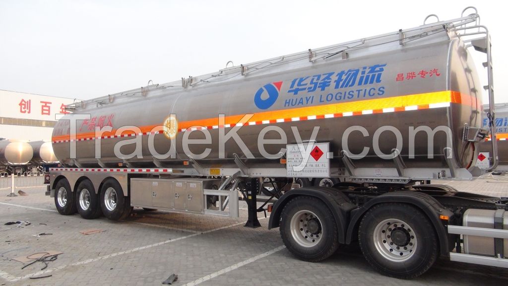 50.1CBM Aluminum tanker trailer for automoblie