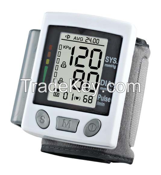 wrist digital Large LCD screen personal blood pressure monitor EA-BP61W