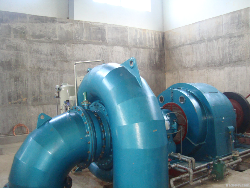 Francis turbine and generator unit