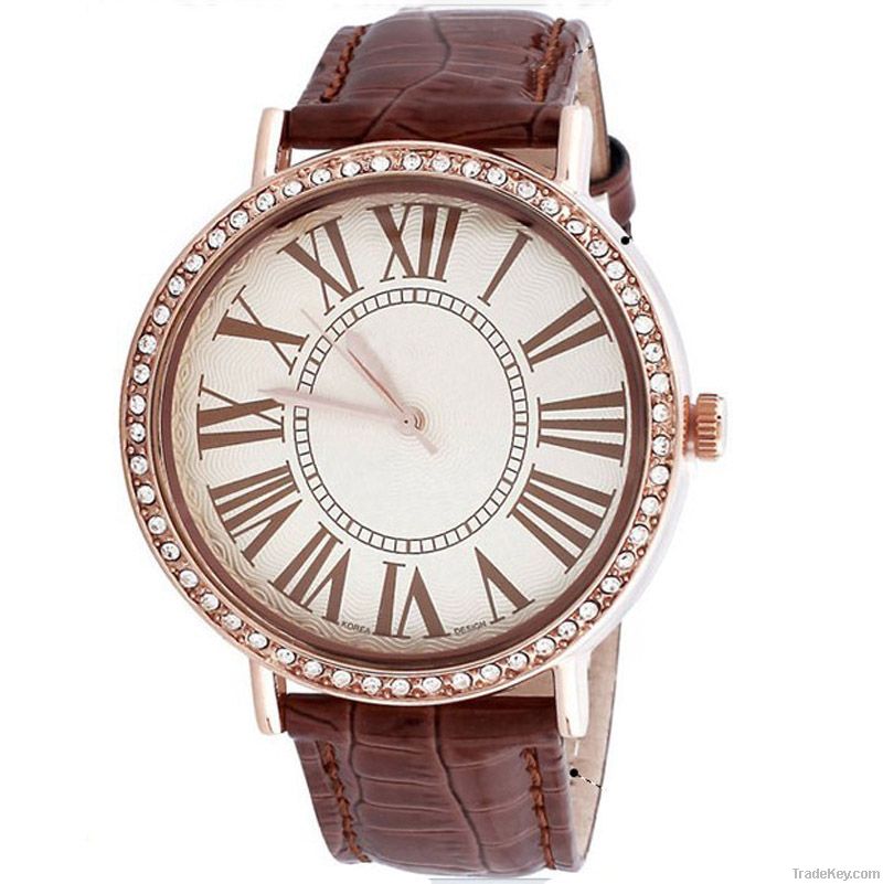 Metal case with jewelry women watches