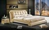 2013 luxury bed was made from solid wood frame and genuine leather