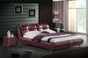 2013 purple bed was made from solid wood frame and genuine leather