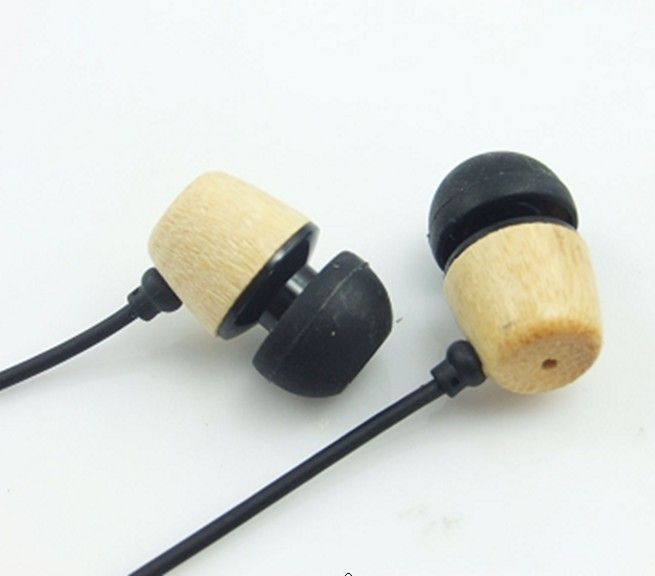 wooden earphones for mp3 player