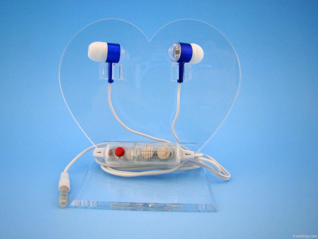 LED In earbuds for mp3 player