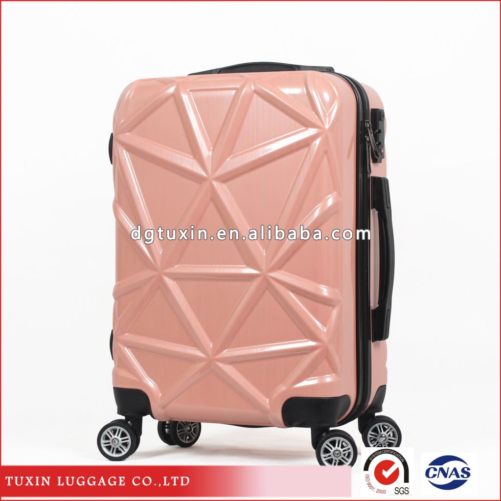 Fashionable abs+pc travel luggage/pc trolley luggage bag/suitcase set