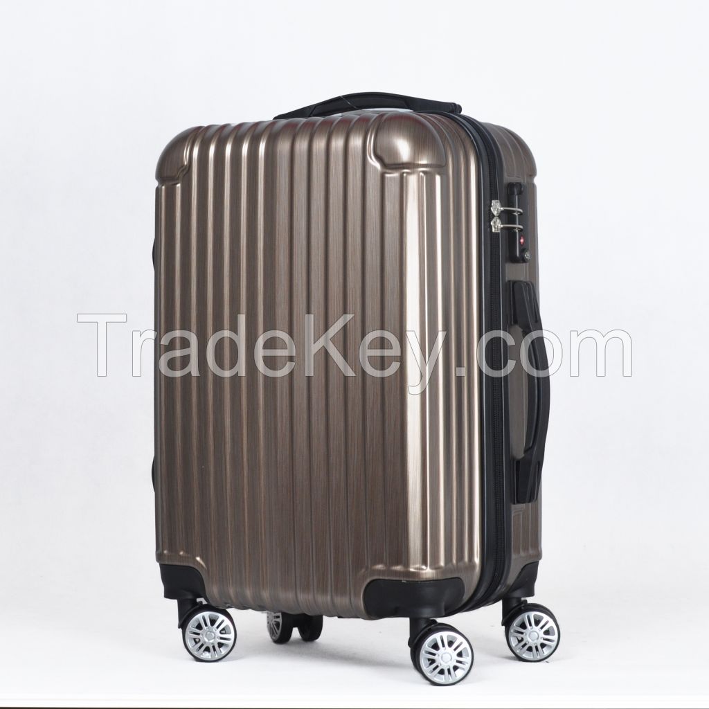 Factory customized 20'' 24'' 28'' Size Hard-shell Abs + Pc Trolley Luggage