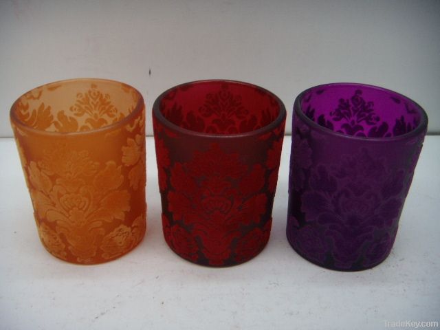 Glass Candle holders