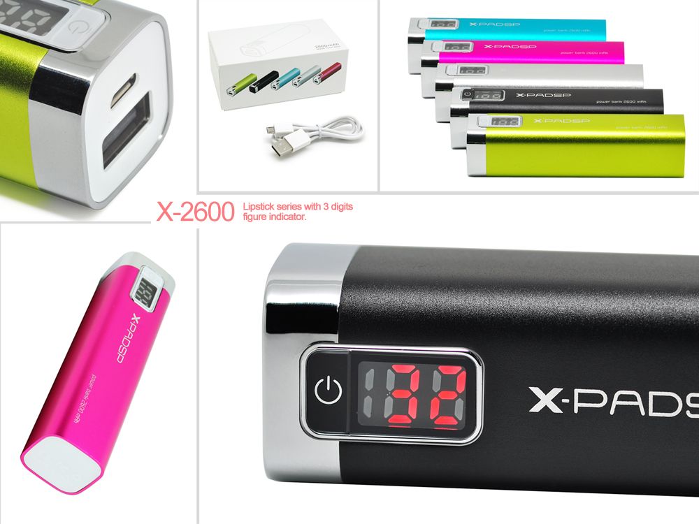 Fashion Portable Power Bank for Cell Phones or Tablets as IT Gift for People On-the-go