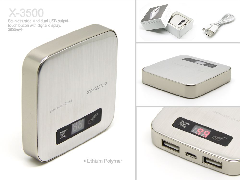 Dual USB Output Port Charging Go with Touch Screen for Company Giving or Anniversary Gift