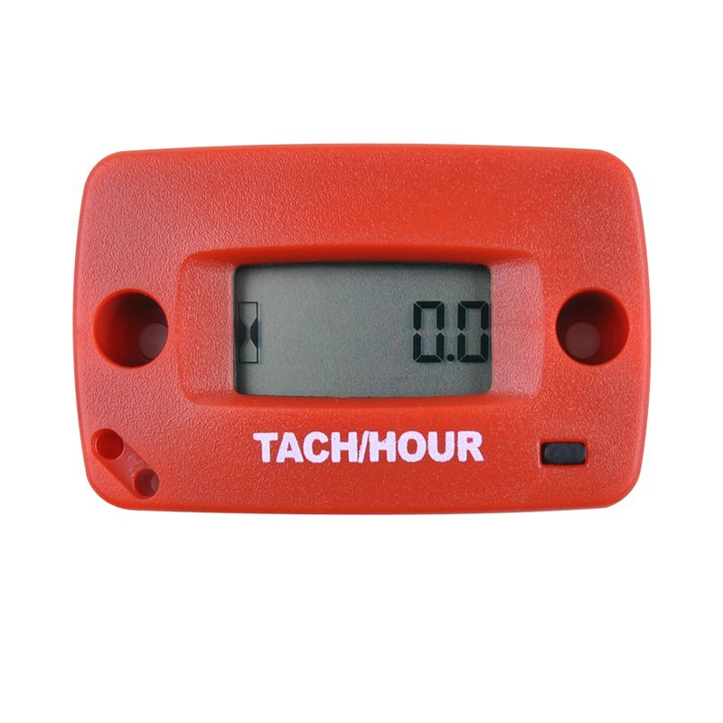 Digital Resettable Induction Tacho Hour Meter Tachometer For Motorcycle Dirt Bike Lawn Mower Marine Boat 