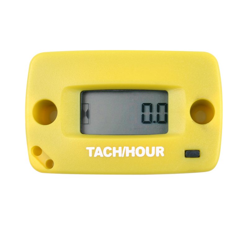 Digital Resettable Induction Tacho Hour Meter Tachometer For Motorcycle Dirt Bike Lawn Mower Marine Boat 