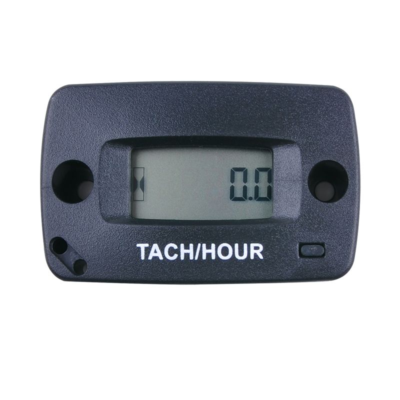 Digital Resettable Induction Tacho Hour Meter Tachometer For Motorcycle Dirt Bike Lawn Mower Marine Boat