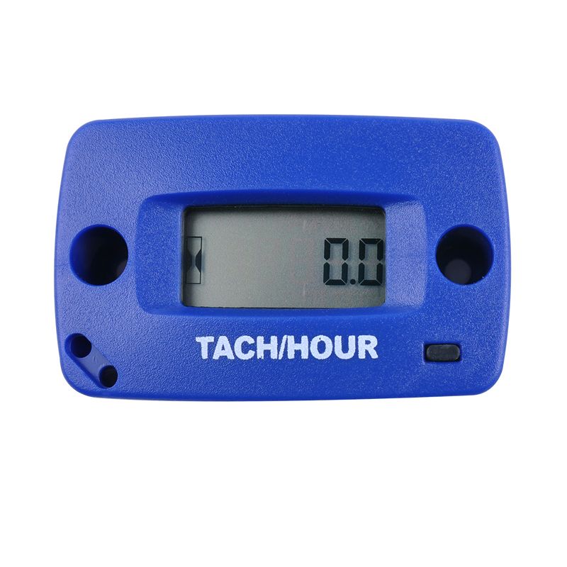 Digital Resettable Induction Tacho Hour Meter Tachometer For Motorcycle Dirt Bike Lawn Mower Marine Boat