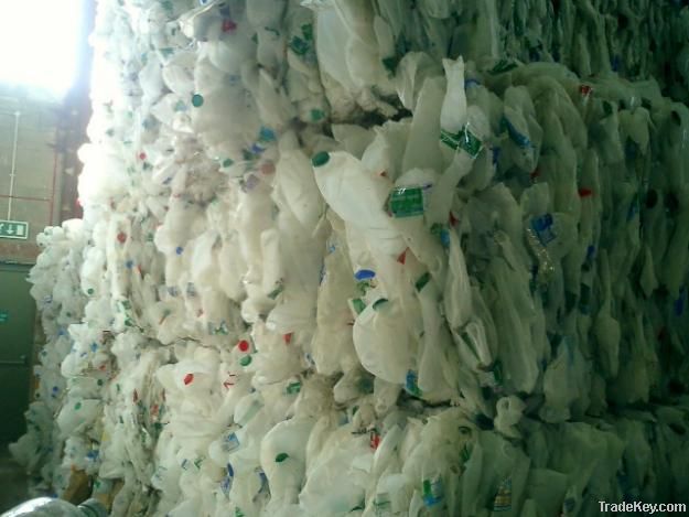 White color HDPE Milk Bottle Scrap